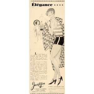  1929 Ad French Jantzen Swimming Diving Girl Beach Deco 