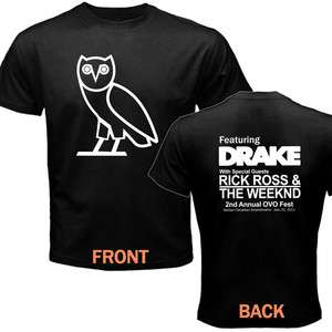 OVOXO Crew T Shirt 2nd Annual OVO Fest Featuring Drake Size M, L, XL 
