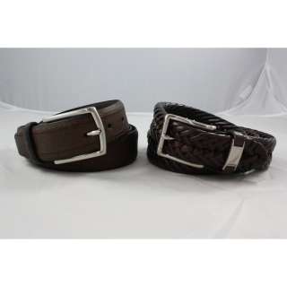 Mens Nautica Leather Belt (2pk)  