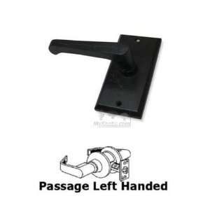  Rustic revival bronze   passage left handed squared lever 