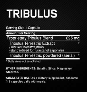 TRIBULUS 625 CAPS, Optimum Nutrition, 50 capsules, ON, Testosterone 