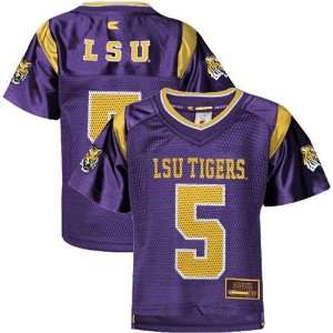LSU Tigers #5 Preschool Purple Rivalry Football Jersey:  