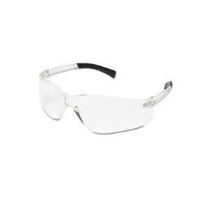  BearKat Safety Glasses, Wraparound, Black Frame/Clear Lens 