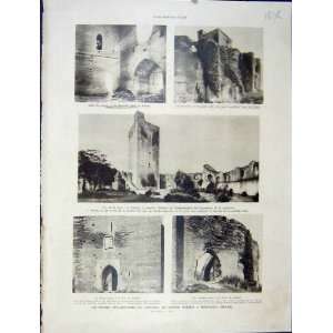  Bearn Ruins Phebus Architecture French Print 1931