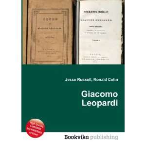 Giacomo Leopardi Ronald Cohn Jesse Russell  Books