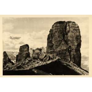  1935 Cinque Torri Dolomites Italy Landscape Carl Struwe 