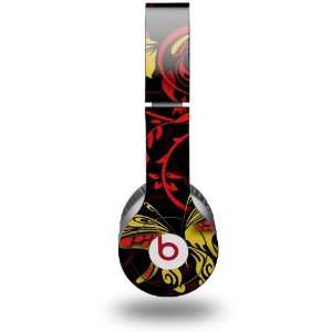  Garden REd and Yellow Decal Style Skin (fits genuine Beats Solo 