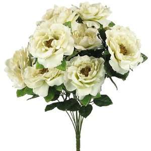  22 Beautiful Satin Rose Bush Wedding Bouquet   Cream 71 