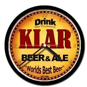  KLAR beer and ale cerveza wall clock 