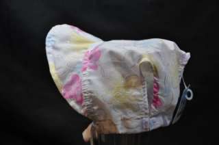 NWT Baby Girl Bonnet Sun Hat Cap White 0 6 M  