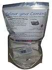 WHITE colour cement Dye/Pigment ++ easy dose bags ++ Concrete,Rende 