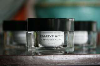 PRODUCT DETAILS: 2.0 oz. (60 ml.) BABYFACE Express Facial.