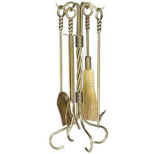  5 Pc Polished Iron Finish Toolset With Twist Handles 