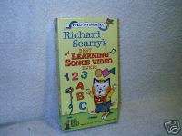 Richard Scarrys Best Learning Songs Video Ever VHS  