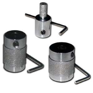   OF 3 STANDARD DIAMOND GRINDER BITS, 1, 3/4 & 1/4