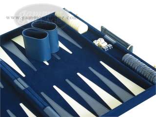 18 inch Deluxe Backgammon Set Blue   Brand New Set with  