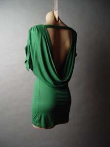 DRAPED Backless Draping Low Open Back fp Top Shirt S  