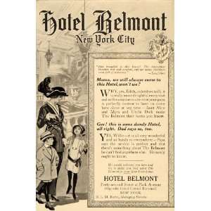  1914 Ad Hotel Belmont New York City Park Avenue 42nd St 