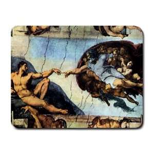    Creation Of Adam By Michelangelo Mouse Pad: Office Products
