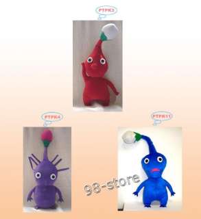 Brand New 12 PIKMIN 2 Plush Doll Bud Collection set of 3