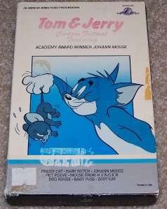 Tom and Jerry Cartoon Festival VHS Clamshell Case Rare  