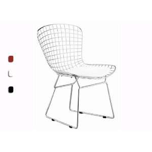  Bertoia Style Chair White Pad
