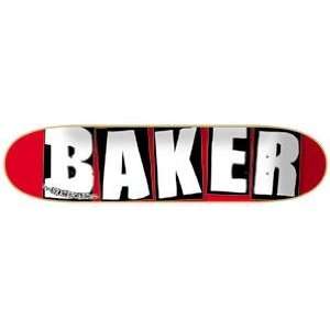  Skateboard Decks BAKER DECK BRAND LOGO WHITE 7.56: Sports 