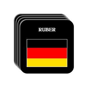  Germany   RUBER Set of 4 Mini Mousepad Coasters 
