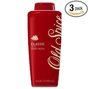  Old Spice Classic Body Wash, 23.6 Fluid Ounces Bottles 