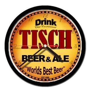  TISCH beer and ale cerveza wall clock 