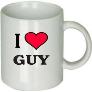  I HEART GUY CERAMIC COFFEE CUP 