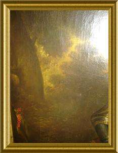 ANTIQUE After Titian HUGE Equestrian Portrait of King *Charles V* Oil 
