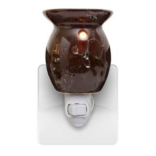 MARBLE BROWN Plug In Tart / Bar Warmer 15 watt bulb NEW Made for use w 