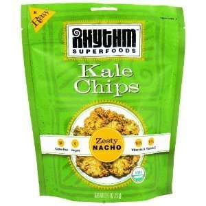 Rhythm Superfoods Zesty Nacho Kale Chip Grocery & Gourmet Food