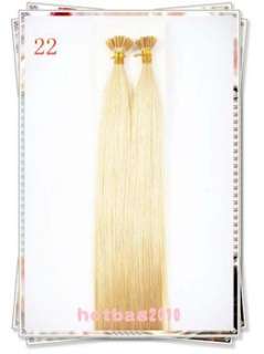 Remy Stick Tip 100 Strands 20100% Human Hair Extensions ,50g/100S 10 