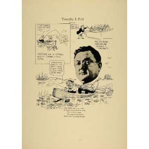 1923 Print Timothy J. Fell Lawyer Chicago Fisherman 
