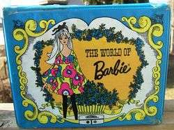 THE WORLD OF BARBIE THERMOS LUNCH BOX and BOTTLE 1971  