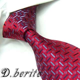 Fashion Handmade Checked Mens Tie Polyester Necktie F84  