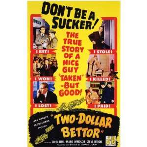  Two Dollar Bettor Poster Movie 27x40