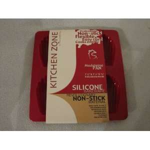  SiliconeZone 6 cavity Madeleine Pan, Red: Kitchen & Dining