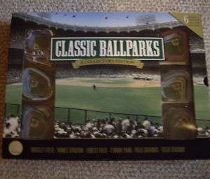 Set of Classic Ball Parks Mini Stadiums and Book  