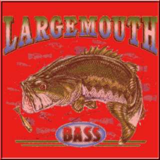 Largemouth Bass Fish Fishing Fisherman Shirt S 3X,4X,5X  