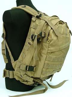 SWAT 3 Day Molle Assault Backpack Bag Coyote Brown  