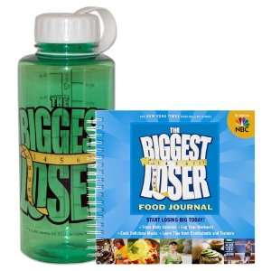 Biggest Loser Food Journal and Water Bottle Set:  Sports 