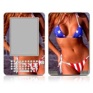    Kindle 2 Skin Decal Sticker   US Flag Bikini 