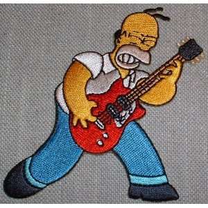  The Simpsons HOMER ROCK STAR Embroidered PATCH Everything 
