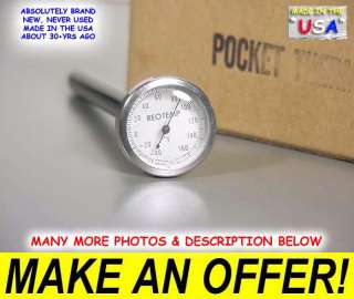 NIB USA Reotemp Immersion Thermometer  40° to +160°  