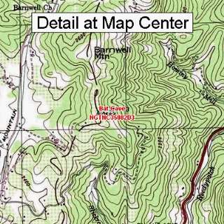 USGS Topographic Quadrangle Map   Bat Cave, North Carolina (Folded 