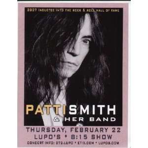  Patti Smith Concert Flyer Providence Lupos: Home & Kitchen