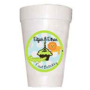    Personalized Zoo Cupcake Birthday Cups